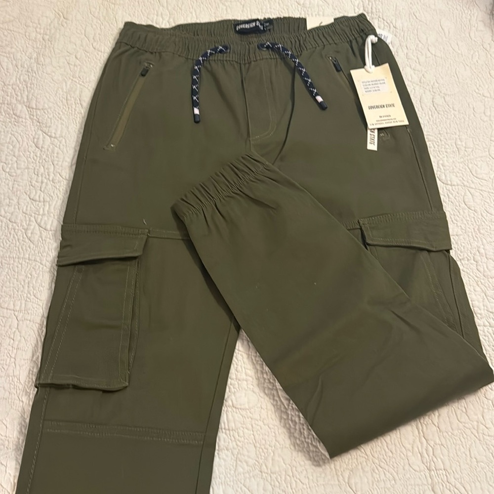 Boys green khaki pants size 14 never worn
